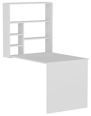 Pracovný stôl s policou SEDIR 154,2x90 cm biela