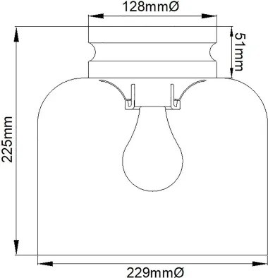 Feiss FE-HOUNSLOW-F-PN - Stropné svietidlo HOUNSLOW 1xE27/60W/230V lesklý chróm