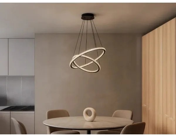 Stmievateľný LED luster na lanku LED/150W/230V 3000-6500K + diaľkové ovládanie