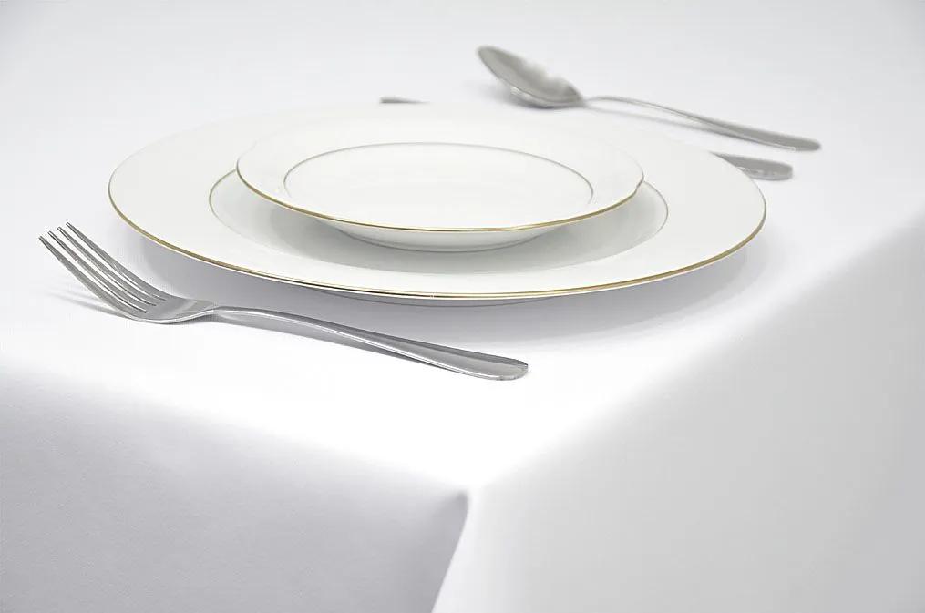 Dekorstudio Obrus na stôl - biely Rozmer obrusu (šírka x dĺžka): 140x260cm