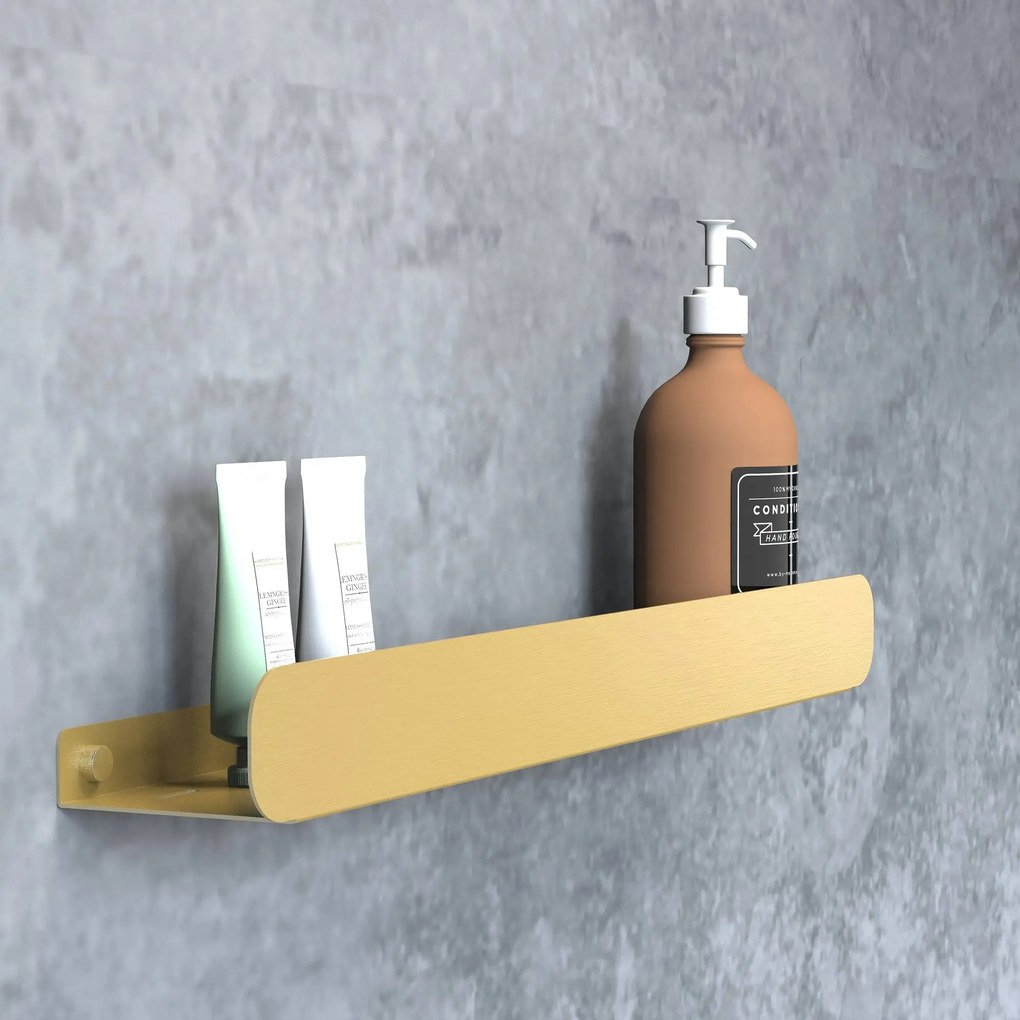 Rea Rea, Kúpeľňová polica SF03 60cm gold brush, REA-06009