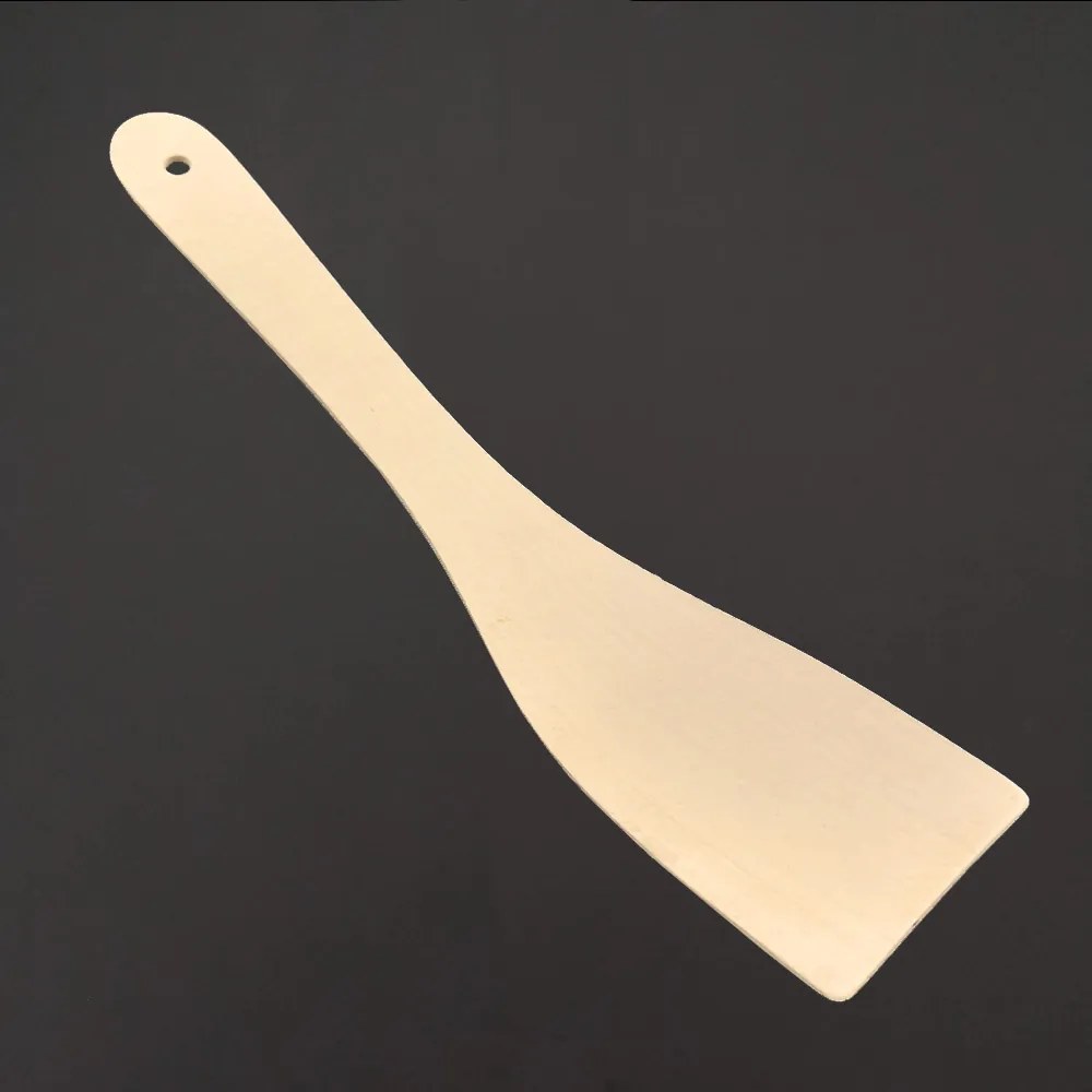 AMADEA Drevená obracačka prehnutá, masívne drevo, 27 cm