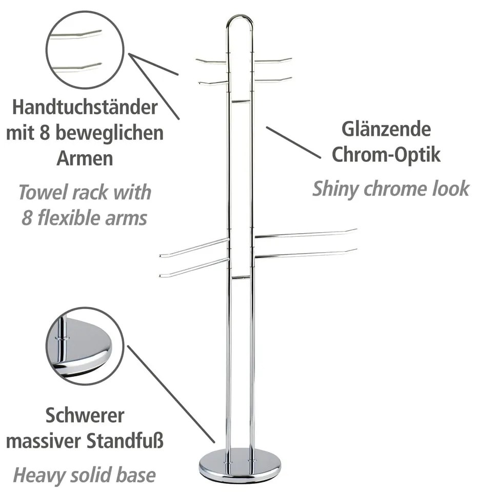 Oceľový stojan na uteráky Palermo - Wenko
