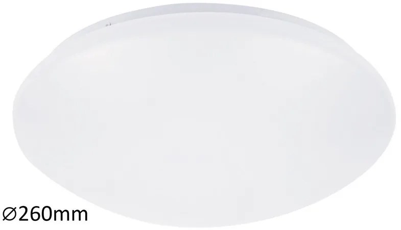 Rabalux LED kúpeľňové stropné svietidlo Lucas 1x12W | 780lm | 4000K | IP44 | 26cm - kruhové biele