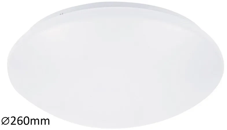 Rabalux LED kúpeľňové stropné svietidlo Lucas 1x12W | 780lm | 4000K | IP44 | 26cm - kruhové biele