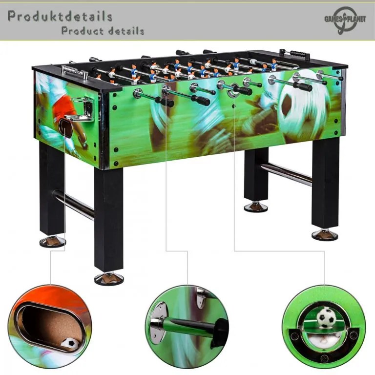 GamesPlanet® Profi futbal Leeds, 140x73x87 cm, sv. motiv M87077