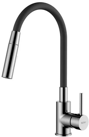 Drezová batéria S-Line Pro so silikónovým ramienkom čierna / chróm SIKOBSLPRO290C2F