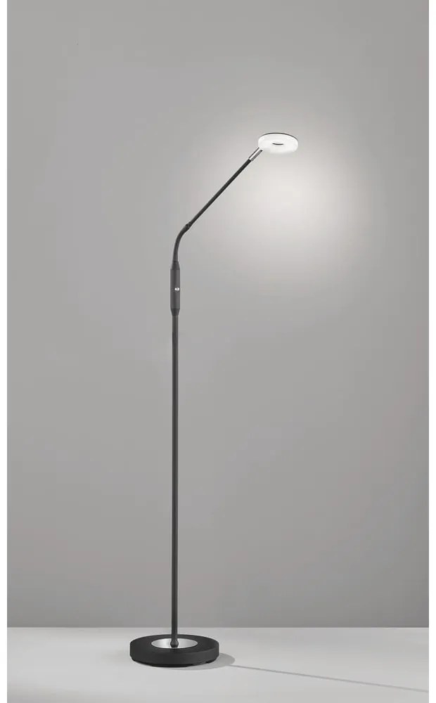 Čierna LED stmievateľná stojacia lampa (výška 150 cm) Dent – Fischer & Honsel