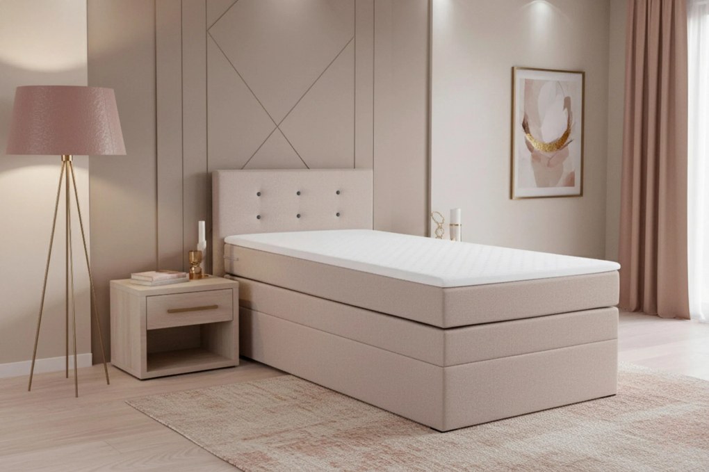 XXXLutz BOXSPRINGOVÁ POSTEĽ, 90/200 cm, ružová MID.YOU - Online Only spálne - 000044003404