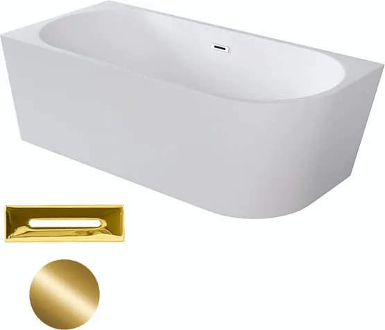 Besco Akrylátová voľne stojaca rohová vaňa Zoya 150x75 (170x80) biela BESCO-Typ výpuste: Click-Clack s prepadom, čierna, BESCO-Rozmery: 170x80, BESCO…