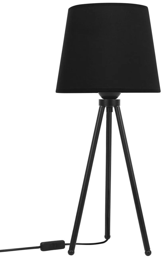 Stolná lampa Milano, 1x textilné tienidlo (výber zo 4 farieb), (výber z 3 farieb konštrukcie)