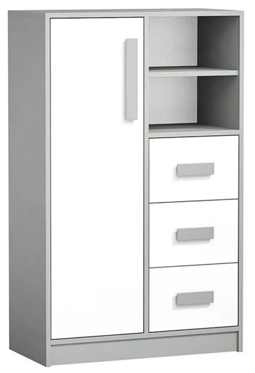 Komoda Tigi TG05, Farby: antracit / biely + zelená