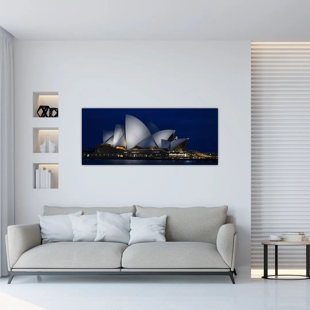 Obraz nočného Sydney (120x50 cm)