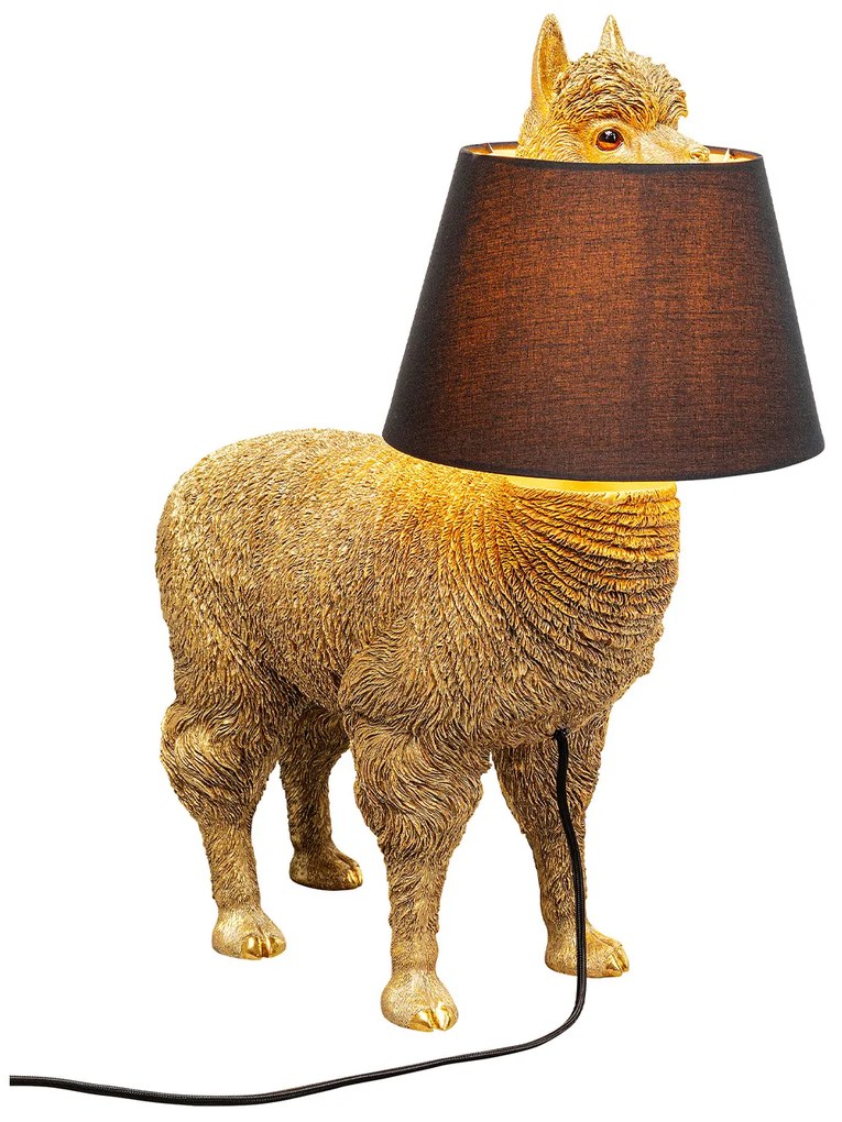Alpaca stolová lampa zlatá
