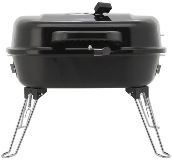 Prenosný gril na drevené uhlie čierna