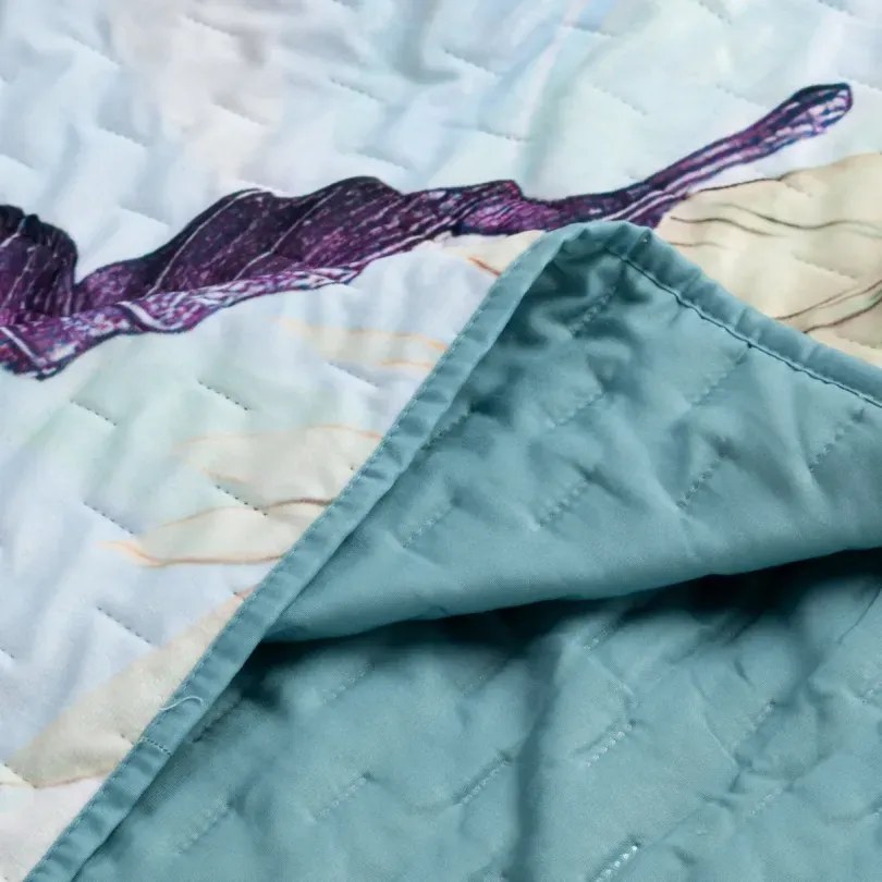 Elegantný zamatový prehoz s tropickým vzorom Šírka: 220 cm | Dĺžka: 240 cm