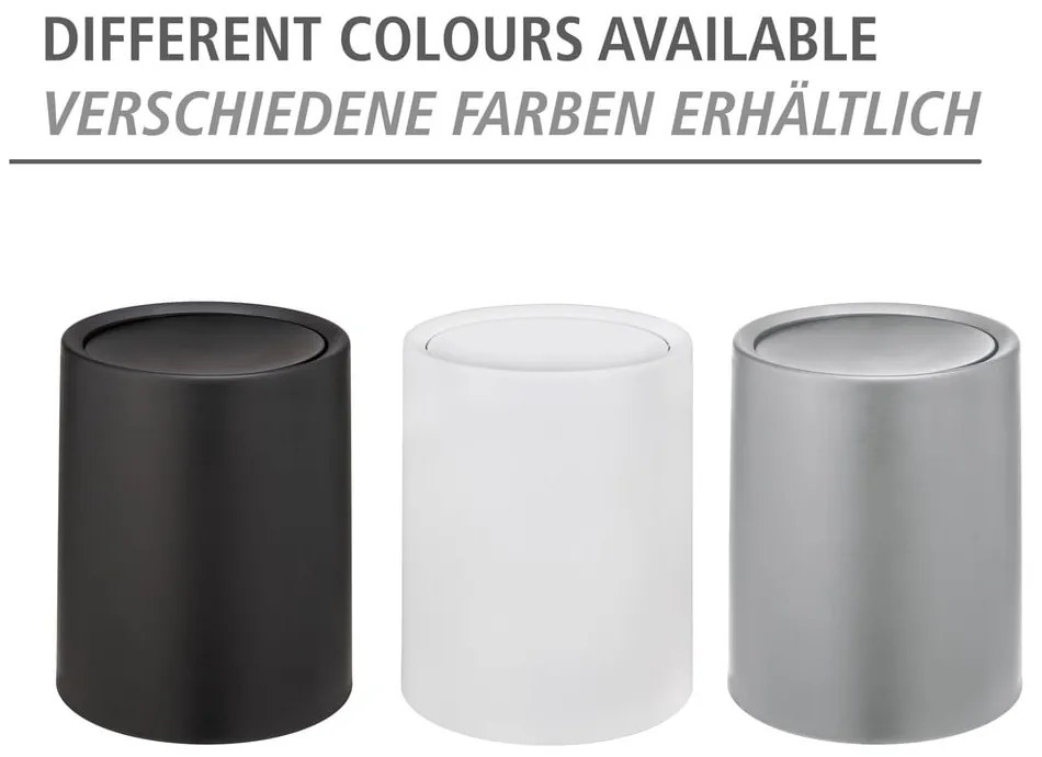 Sivý plastový odpadkový kôš 6 l Atri – Wenko