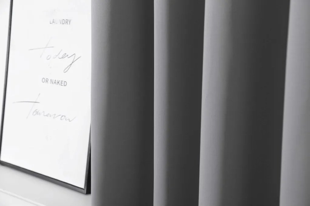 2x Svetlosivý záves OXFORD 140x250 cm