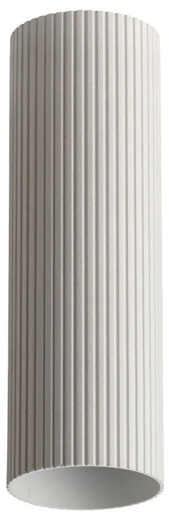 Minimalistické bodové svietidlo Lucas Ribbed Tube 50 biela