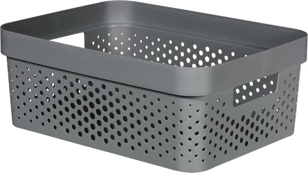 CURVER INFINITY 4,5L Úložný box 26 x 18 x 12 cm, recyklovaný plast, tmavo sivý 04747-G43