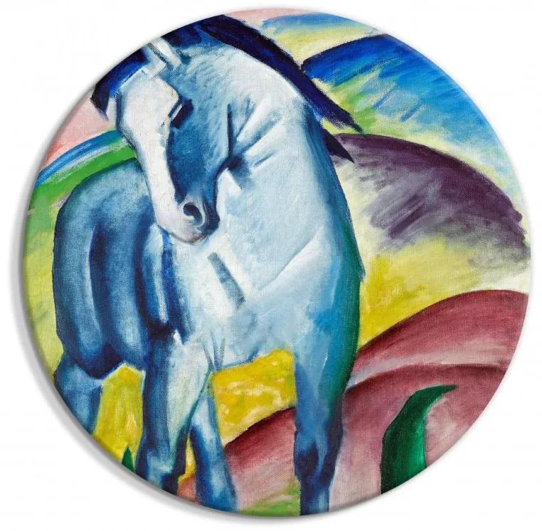 Artgeist Okrúhlý obraz - Blue Horse (Franz Marc) Veľkosť: 80x80