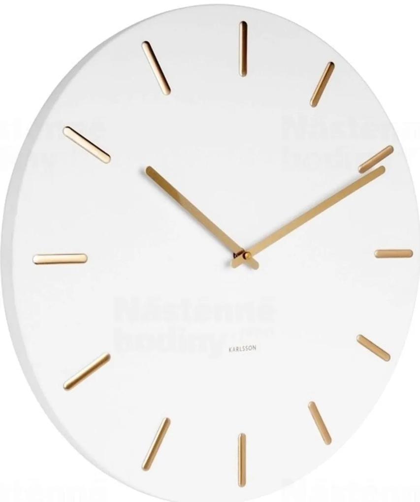 Dizajnové nástenné hodiny Karlsson 5716WH