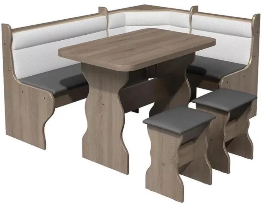 Rohová lavica Merkury II tabak eko mix