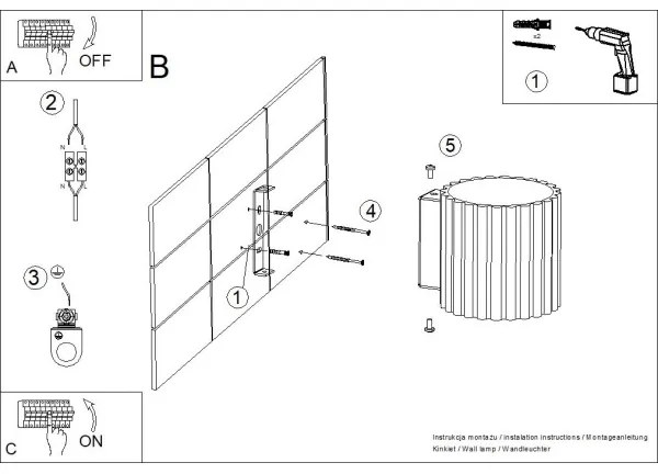 Sollux  SL.1791 - Nástenné svietidlo AURA 1xG9/10W/230V krémové