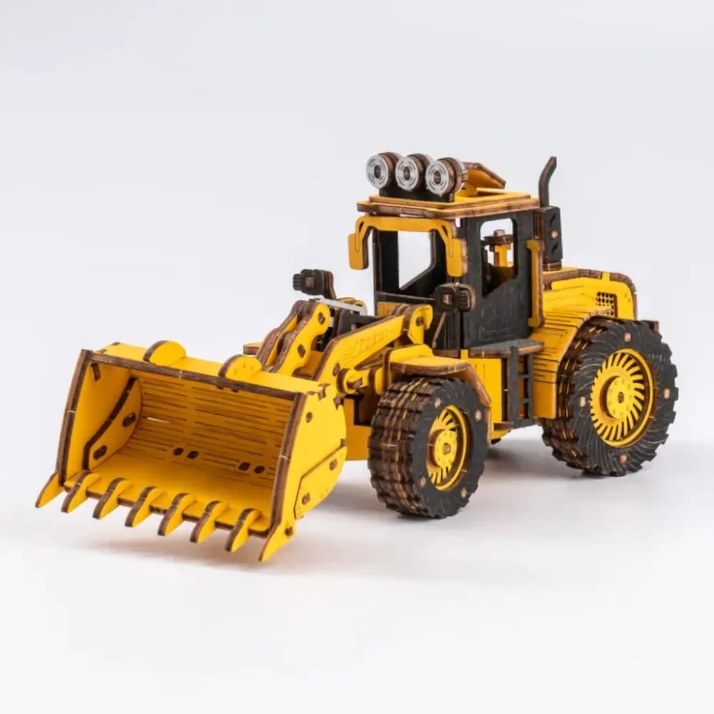 Robotime Rokr 3D dřevěné puzzle Buldozer 211 ks