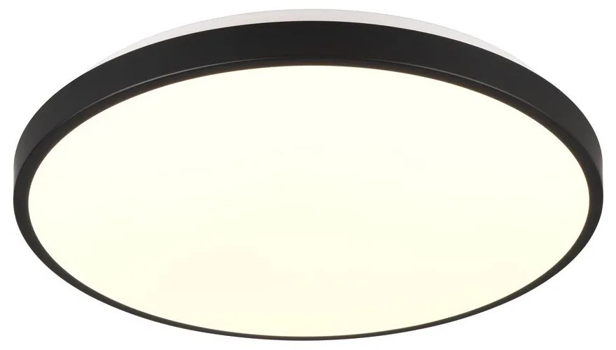 Čierno-biele LED stropné svietidlo ø 38 cm Loody – Trio