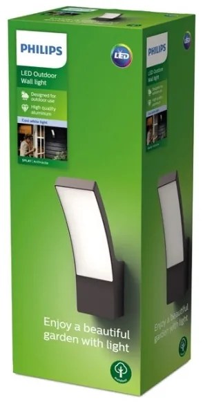 Philips - LED Vonkajšie nástenné svietidlo SPLAY LED/12W/230V 4000K IP44