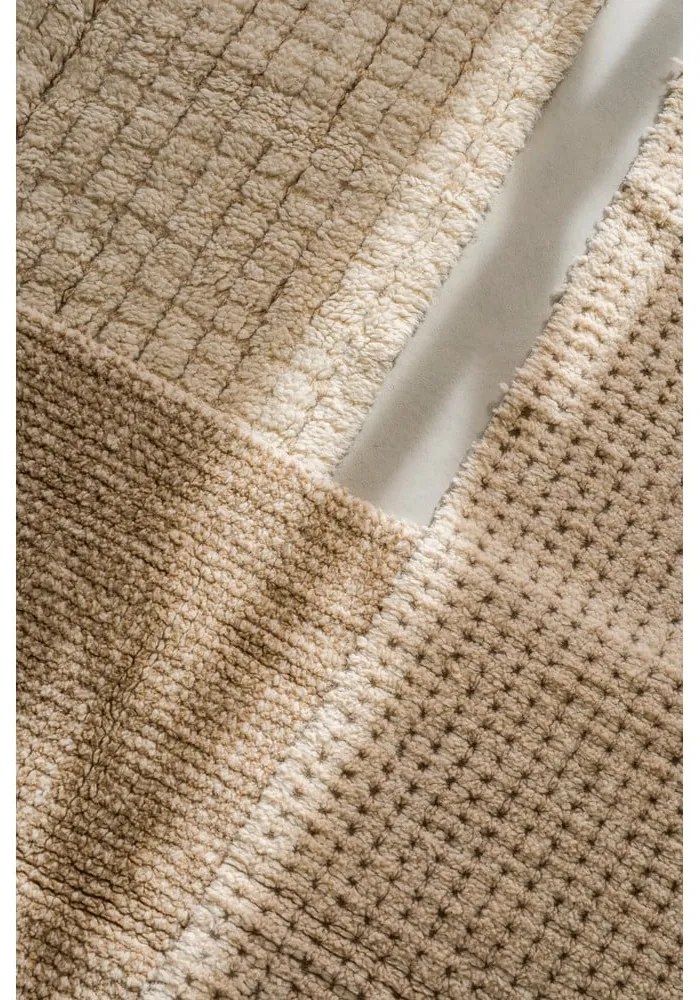 Slonovinový prateľný/ručne tkaný vlnený behúň 80x230 cm Unexpected Wool – Lorena Canals