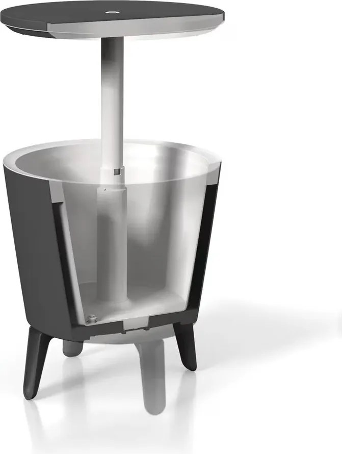 Plastový okrúhly záhradný stolík so zásobníkom na ľad ø 49,5 cm Cool – Keter