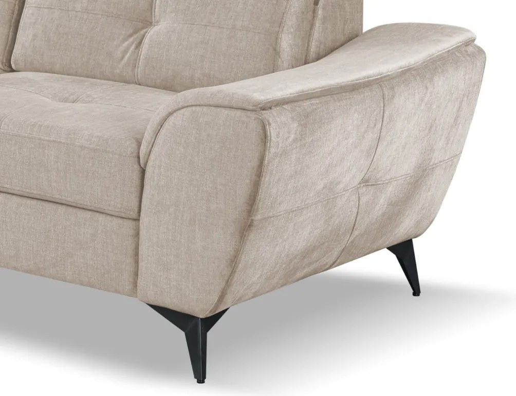 Rohová sedacia súprava Sergio, béžová látka, ľavý roh