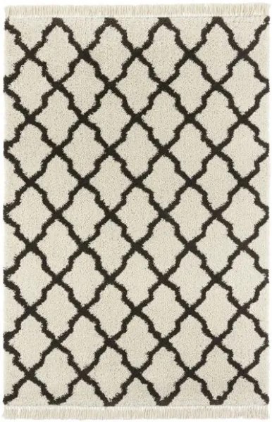 Mint Rugs - Hanse Home koberce Kusový koberec Desiré 103328 Creme Schwarz - 80x150 cm