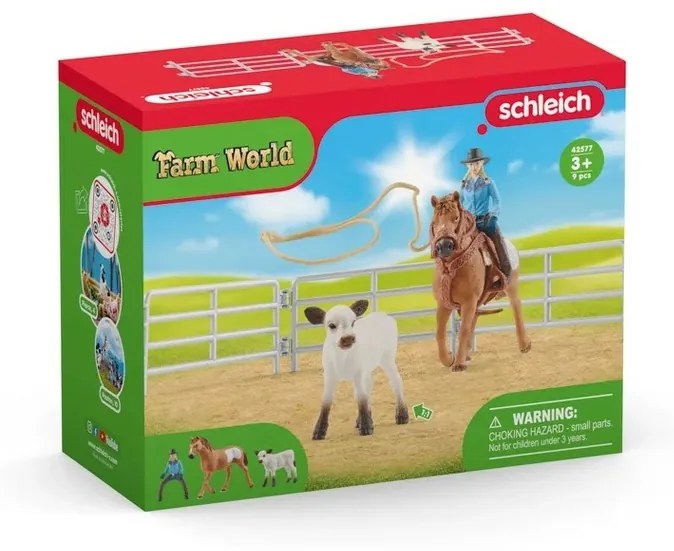 Schleich 42577 Kovbojská zábava s lasmi, 15 x 19 x 8 cm