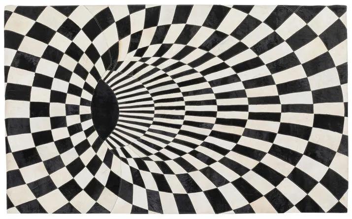 3D Creative koberec čiernobiely 170x240 cm