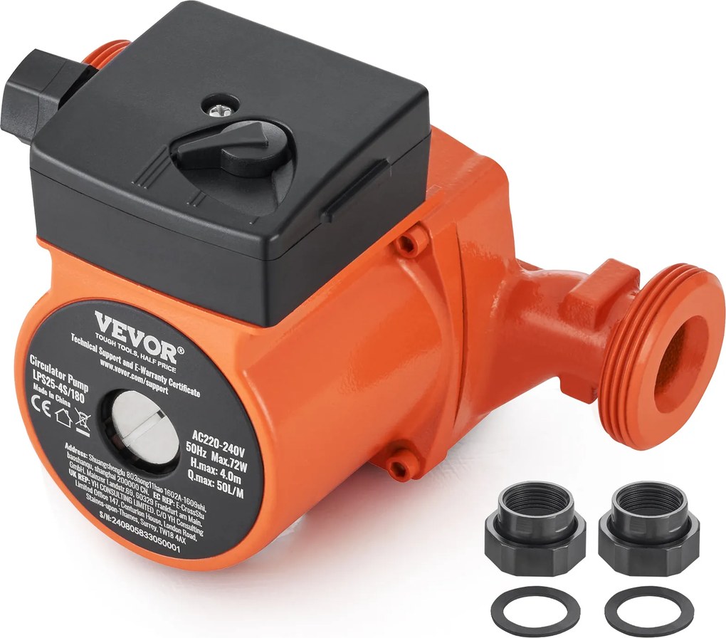 Vevor Vykurovacia Pumpa 50 L Min 220 V 72 W Výška Zdvihu 4 M Pevná