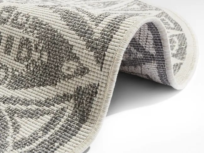 Obojstranný koberec Hanse Home Nora Lilja sivý kruh