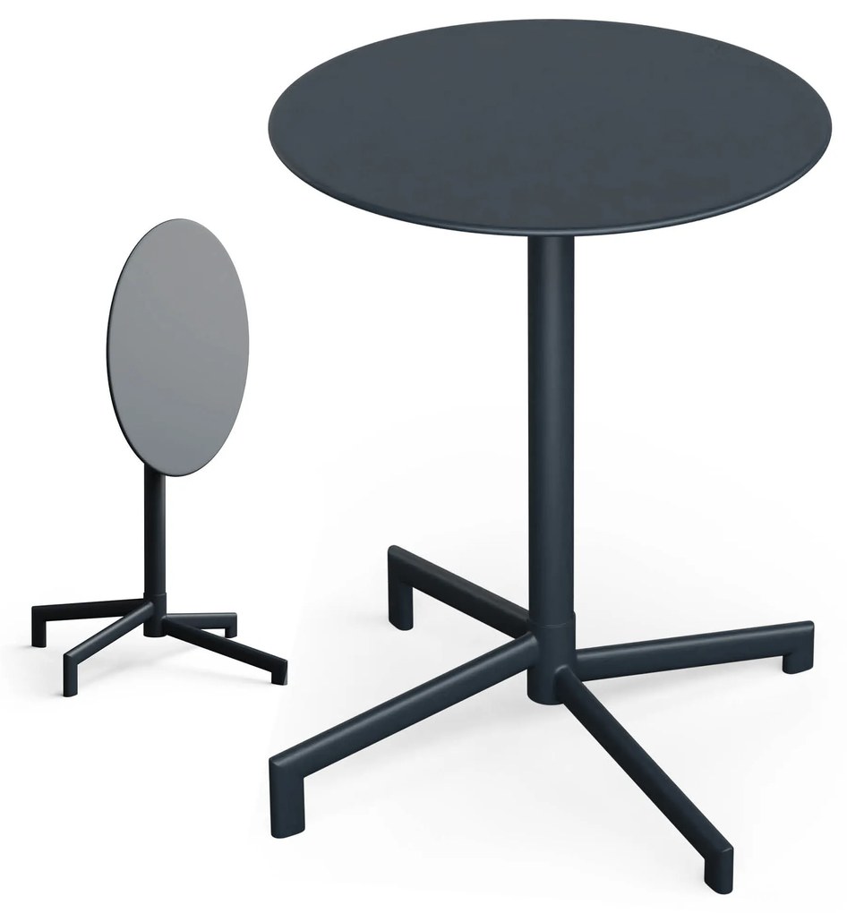 Blumfeldt UrbanEdge bistro stôl, barový stôl, 60 cm, skladací, prášková farba, odolný voči poveternostným vplyvom