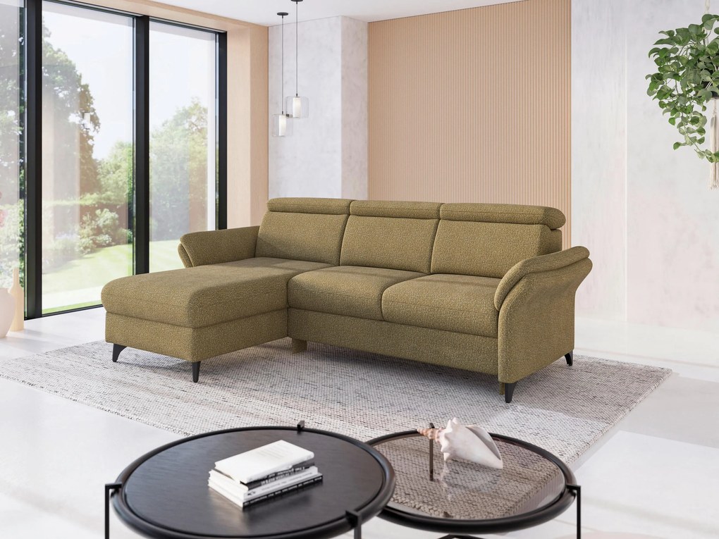 XXXLutz ROHOVÁ SEDAČKA, textil, olivovozelená Sit & More - Sedačky - 000144025832