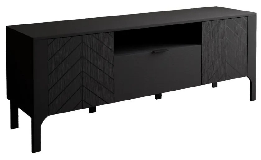 TV STOLÍK SALOME ČIERNY 160 cm