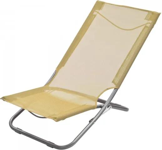DEMA Skladacia plážová / záhradná stolička, béžová 94034 | BIANO