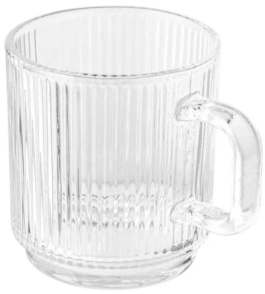 Altom Sklenený hrnček Selena 360 ml, sada 6 ks