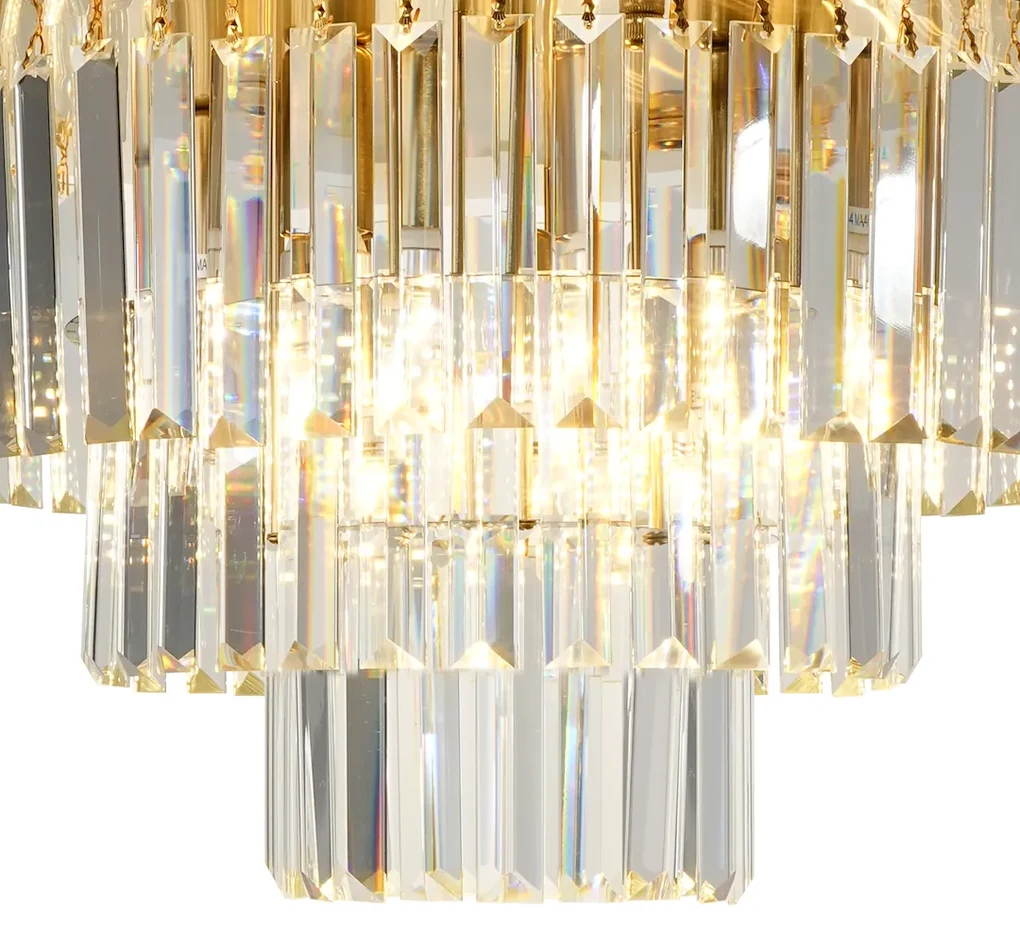 Luster Milano, 1x krištáľové tienidlo, (fi 45cm), g