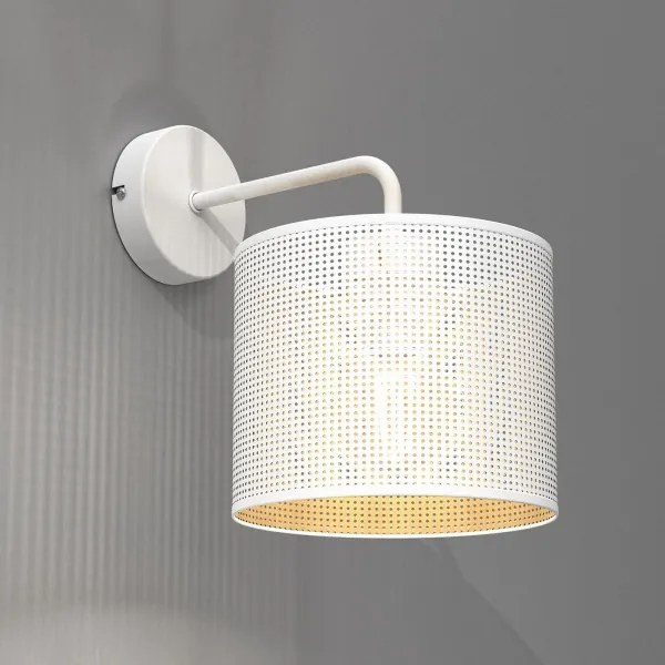 Nástenná lampa LOFT SHADE 1xE27/60W/230V biela/zlatá