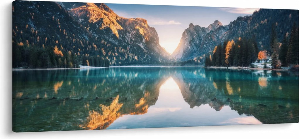 Obraz - Horské jazero (120x50 cm)