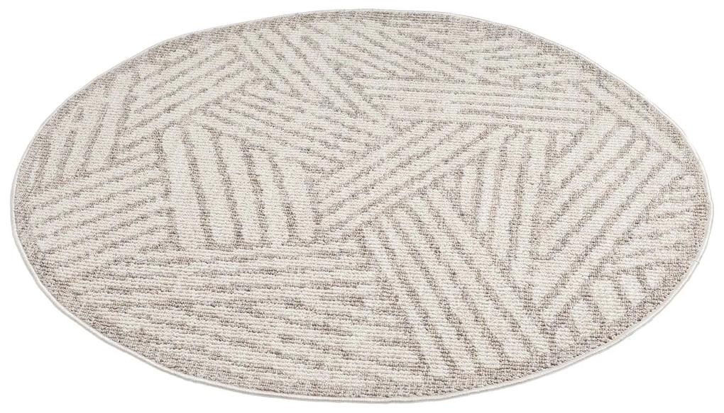 Dekorstudio Vintage okrúhly koberec CLASICO 9161 - béžový Priemer koberca: 200cm