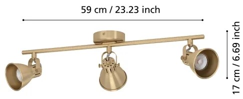 Eglo 900172 - LED Bodové svietidlo SERAS 3xGU10/3W/230V