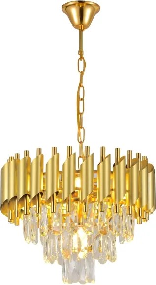 Brilagi - Luster na reťazi ECLIPSE 5xE14/10W/230V pr. 38 cm zlatý